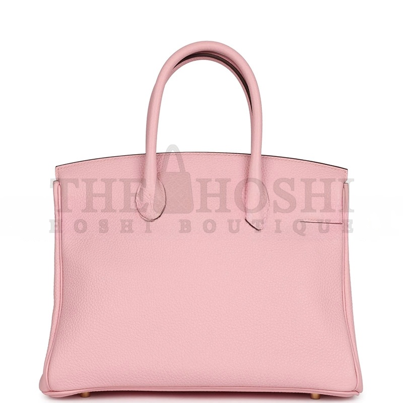 H**me5 BIRKIN 30 ROSE SAKURA VERSO CLEMENCE GOLD HARDWARE (30*22*16cm) Master Quality